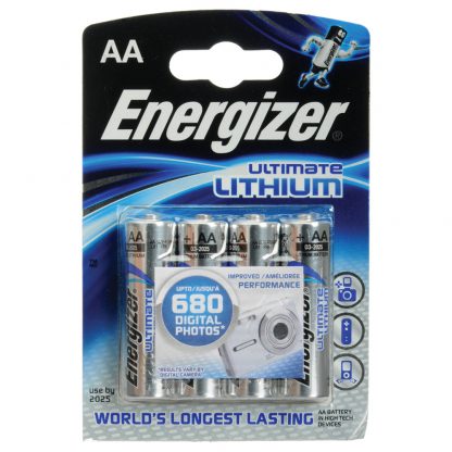 Energizer Ultimate Lithium AA/E91 FSB4  4pk
