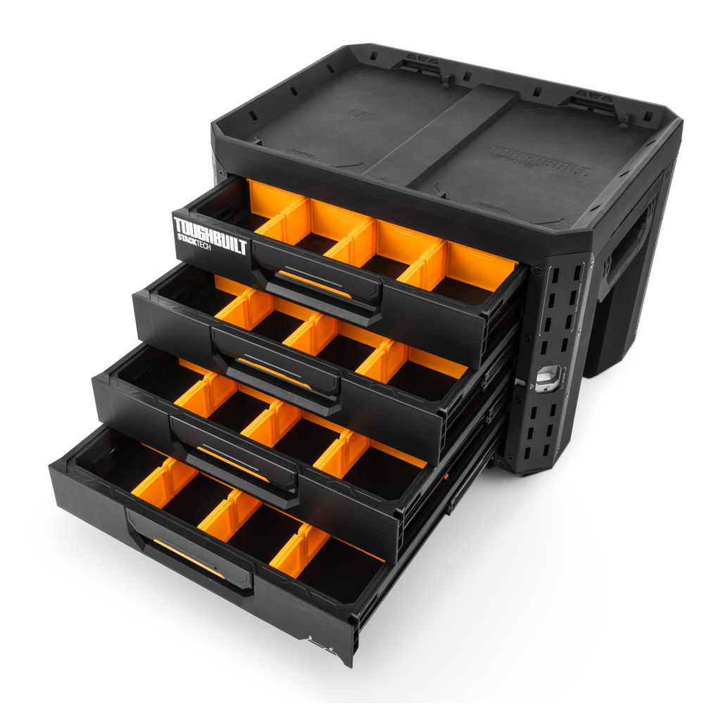 Systemkasse Tool Box StackTech Lås XL 4 Skuff